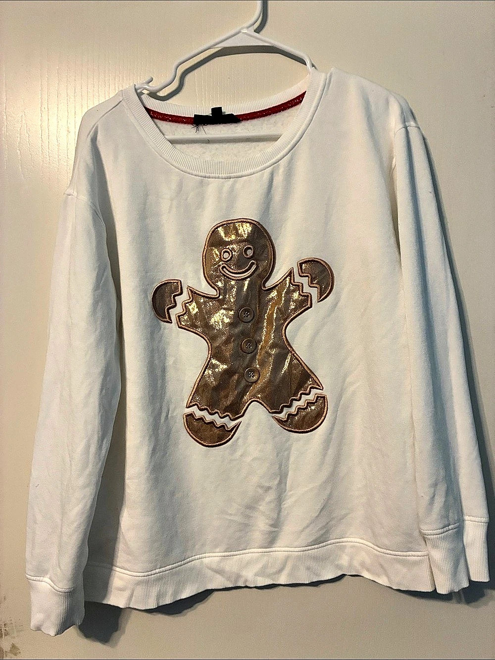 Brand: Jane Delancey; White Gingerbread Sweatshirt